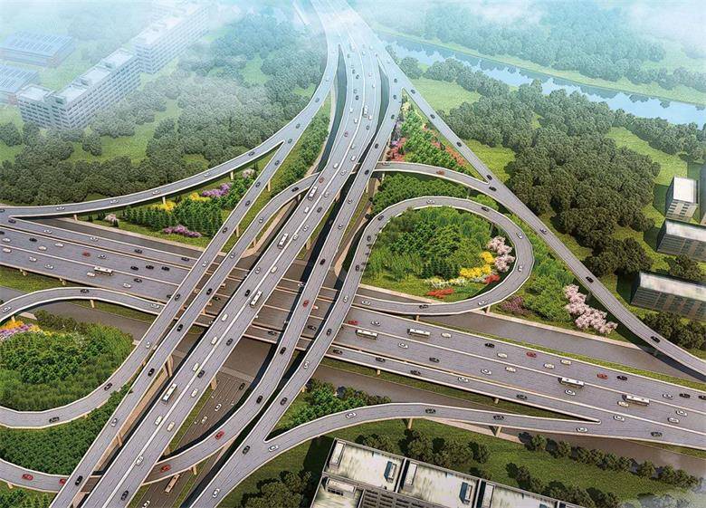 呼和浩特市巴彦淖尔路跨铁路立交桥两幅钢箱梁进入落梁阶段