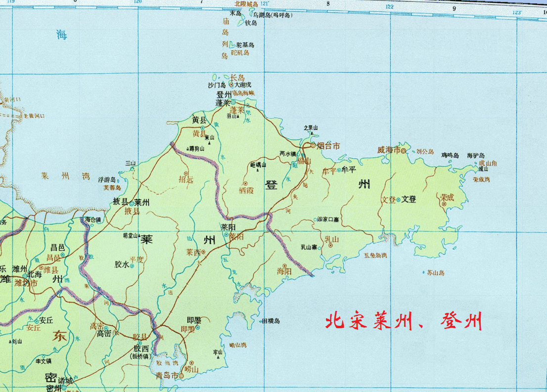 山东黄县地图全图图片
