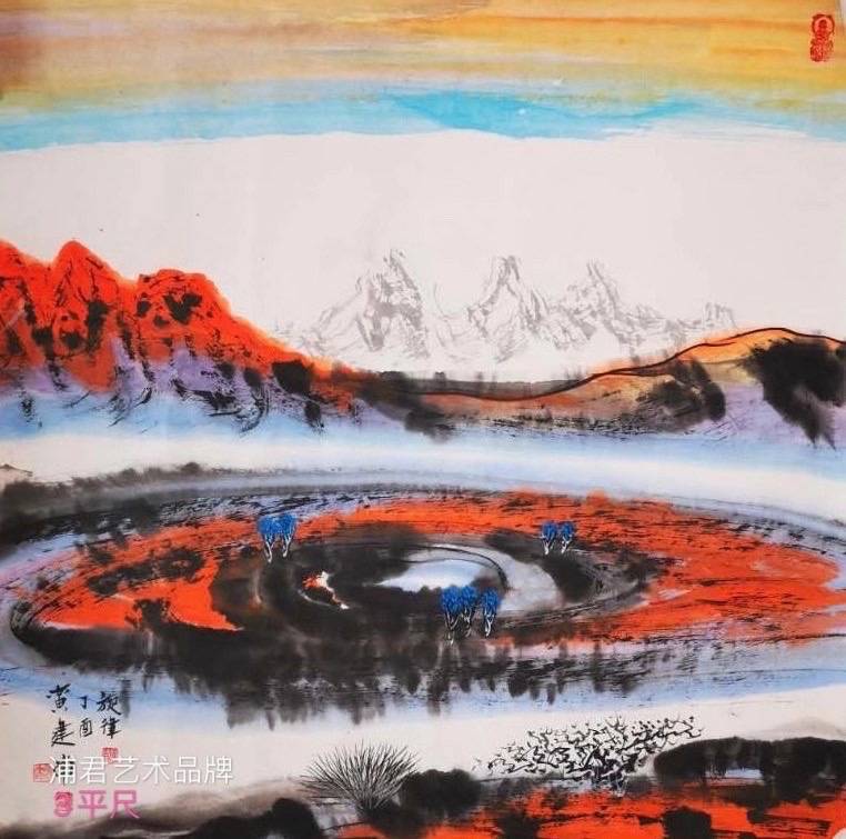 著名画家黄建南的艺术生涯作品收藏价值