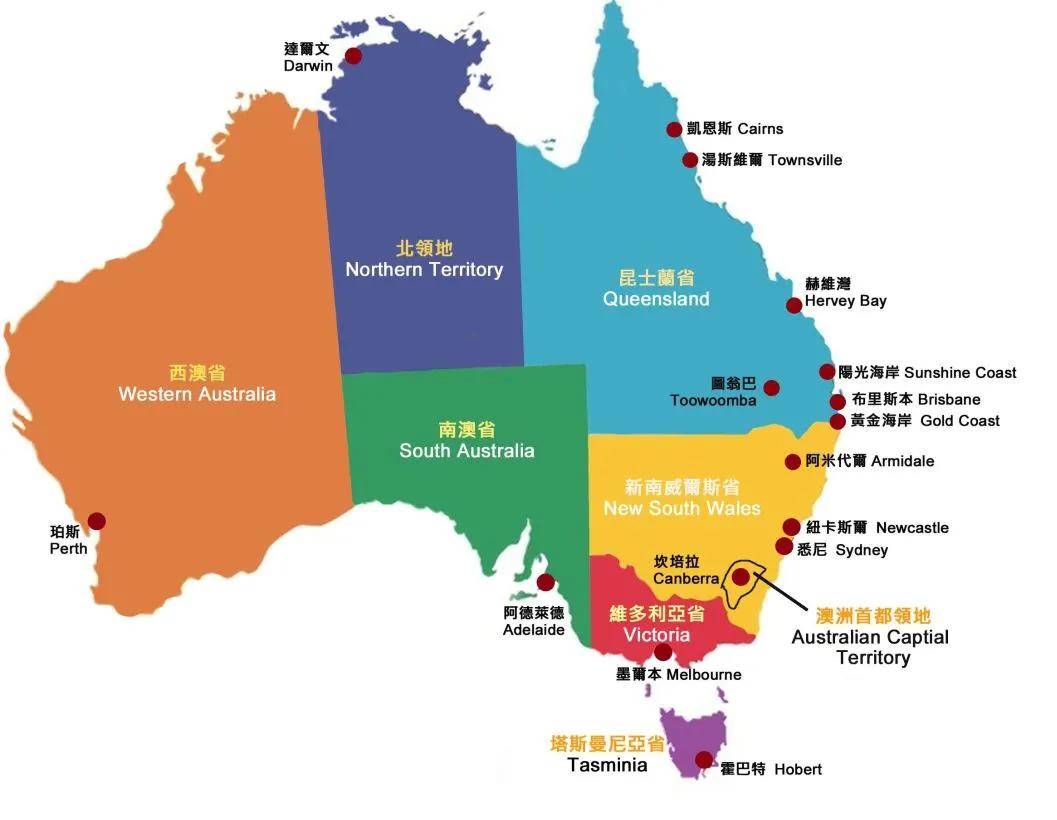 澳洲八大分布图片