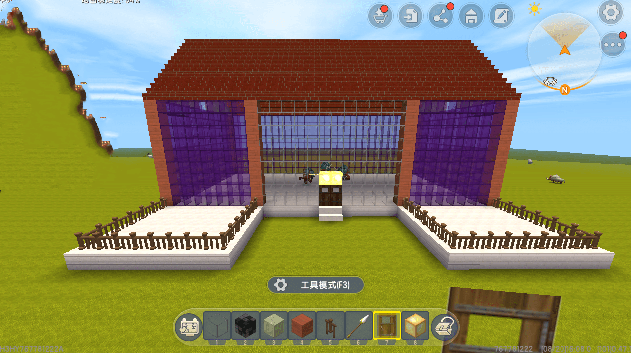 原创迷你世界玩家别墅偶遇鬼灯探寻1分钟就找到原理太简单