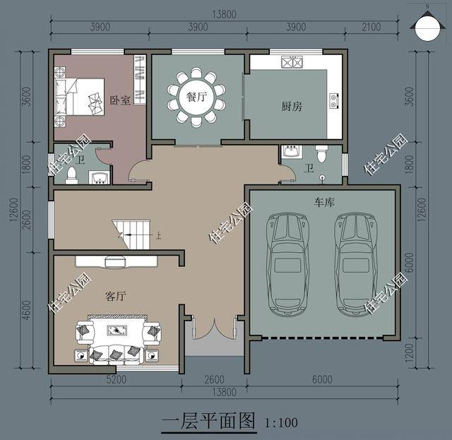 原創車子買不起車庫必須有8套帶車庫農村自建房圖紙分享