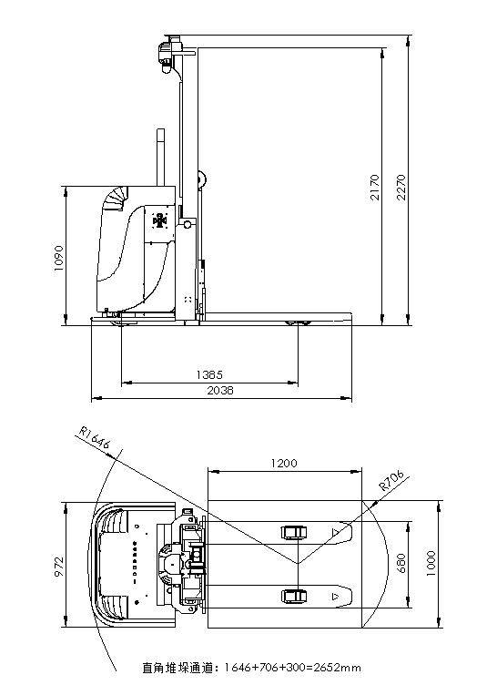 agv小叉车堆垛式无人叉车ld具体参数适用场景