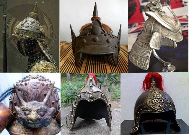 以及不同朝代,尽管兜鍪在样式上,所采用元素不同,比如我国唐朝后期