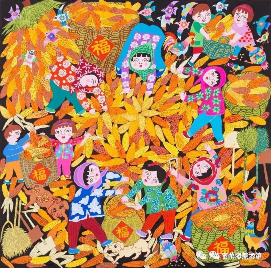 《山东省农民画作品展》在山东省菏泽市李荣海美术馆举办