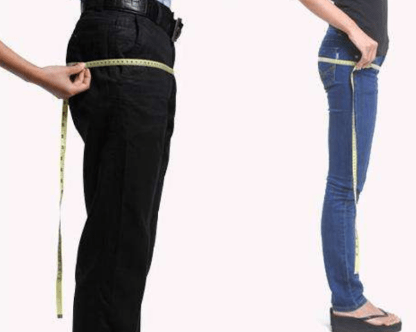 下/坐围:坐围就是臀围,皮尺绕臀部向后最突出部位一圈测量的水平围长.