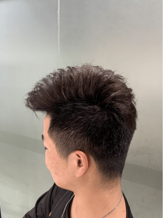 美发班学员课后总结:男士短发冷烫,烫染班-赵中振_顾客