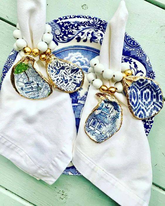 你知道生蚝壳有什么用吗只要一支笔一些颜料就可以大变样