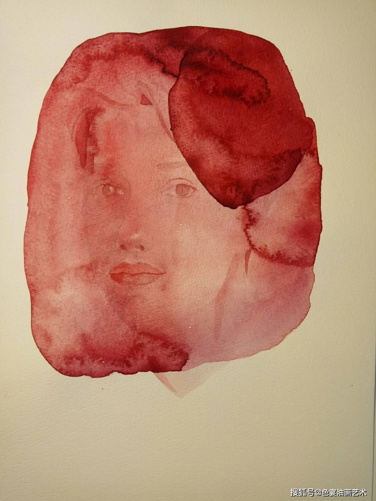 katherine reznichenko喷溅水彩画作品欣赏