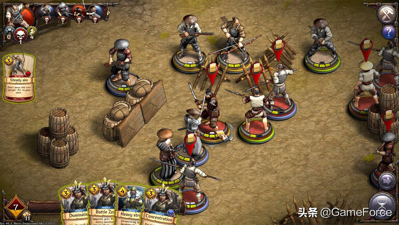 原创军团武士之道评测桌游棋盘版日本战国策略故事