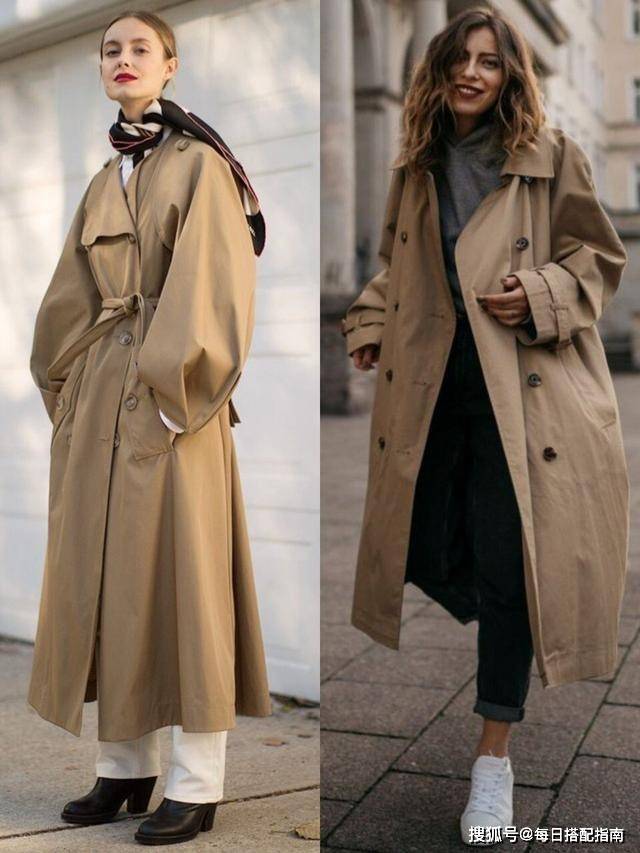 原创30女人秋天风衣穿搭示范优雅知性有女人味分分钟提升气质