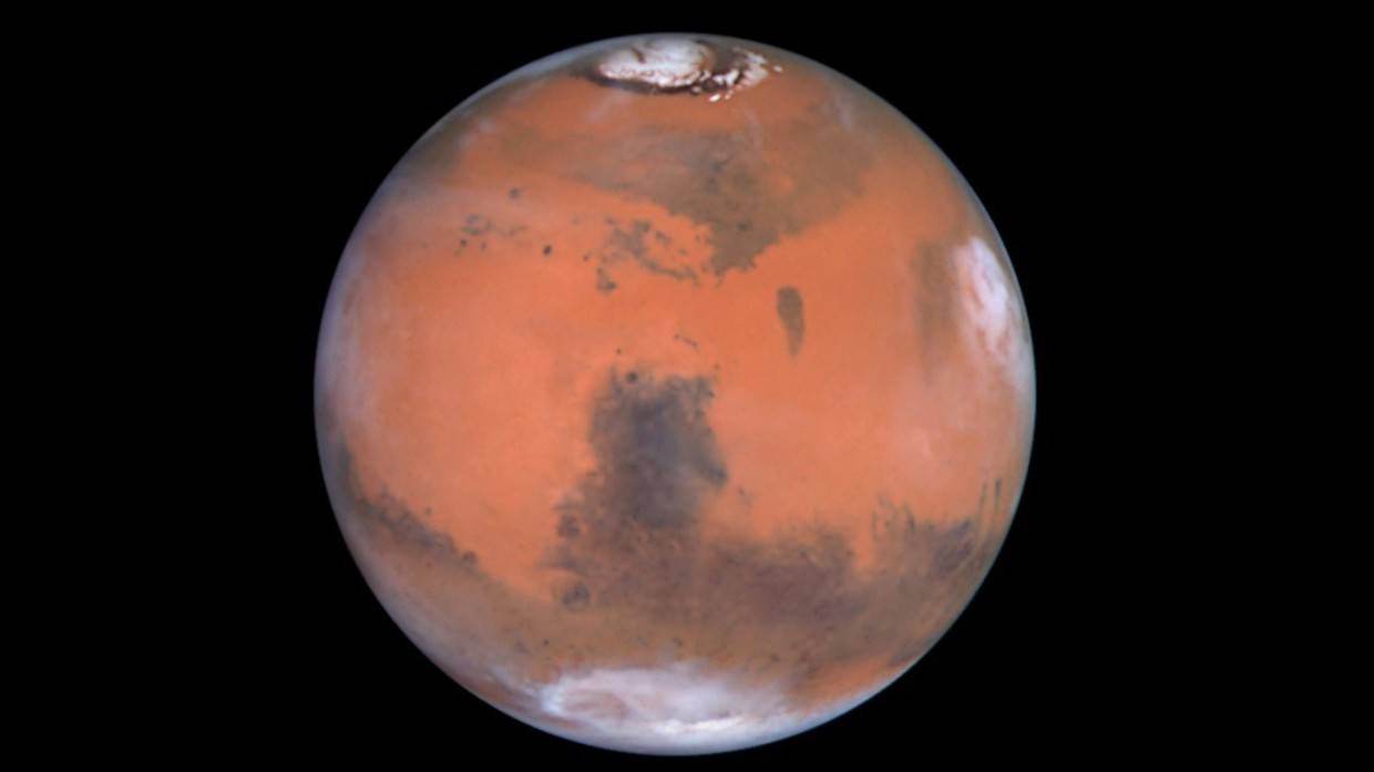 火星上存在更多的水?专家在这颗红色星球的极地冰盖下发现了盐湖.