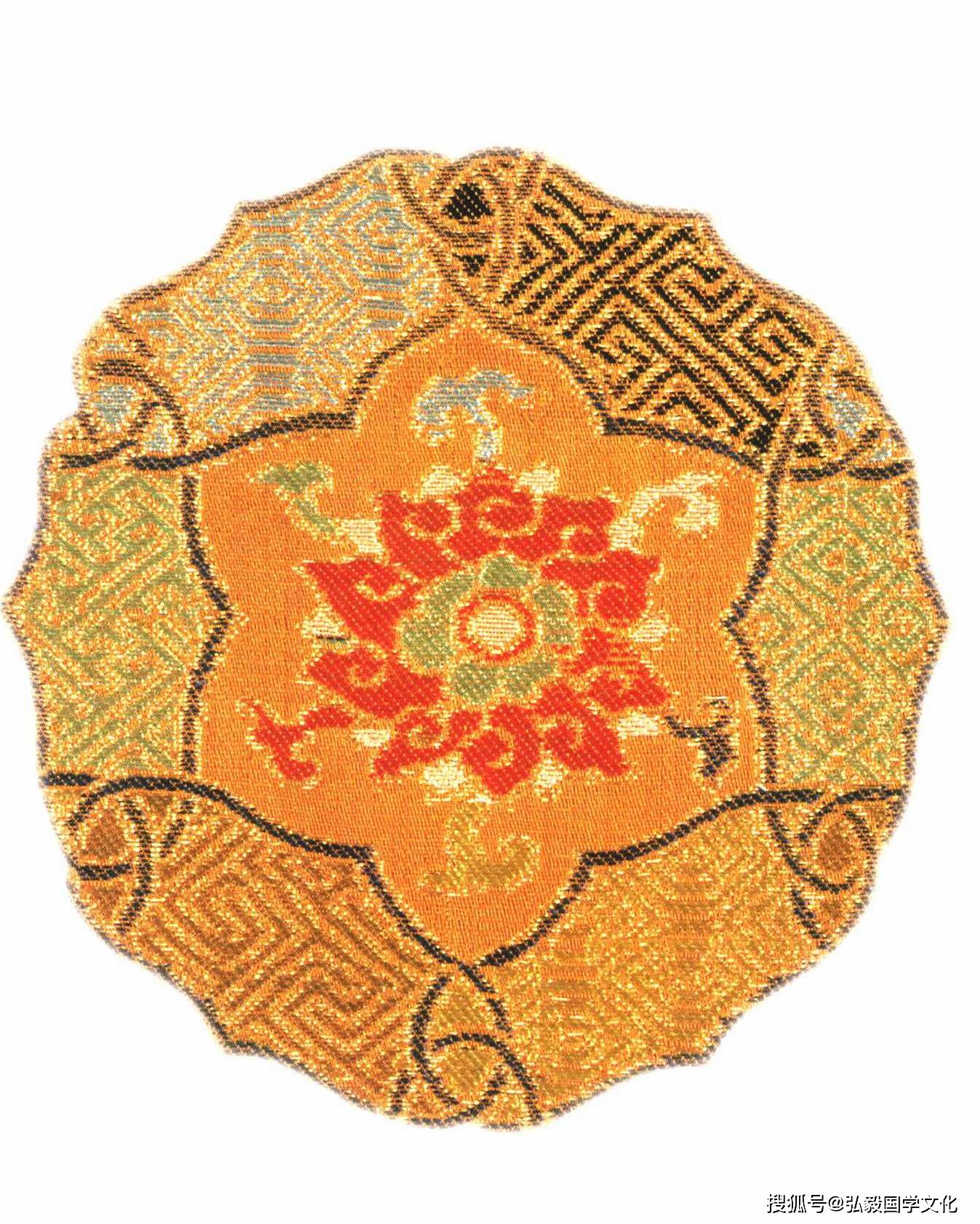故宫珍藏宝物,构思巧妙,寓意吉祥,织工精巧的宋式锦中的代表作_花纹