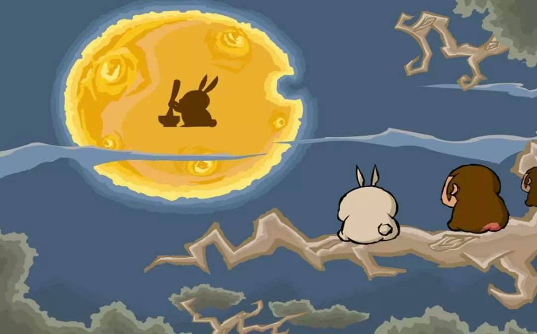 月亮上的玉兔 唯美图片