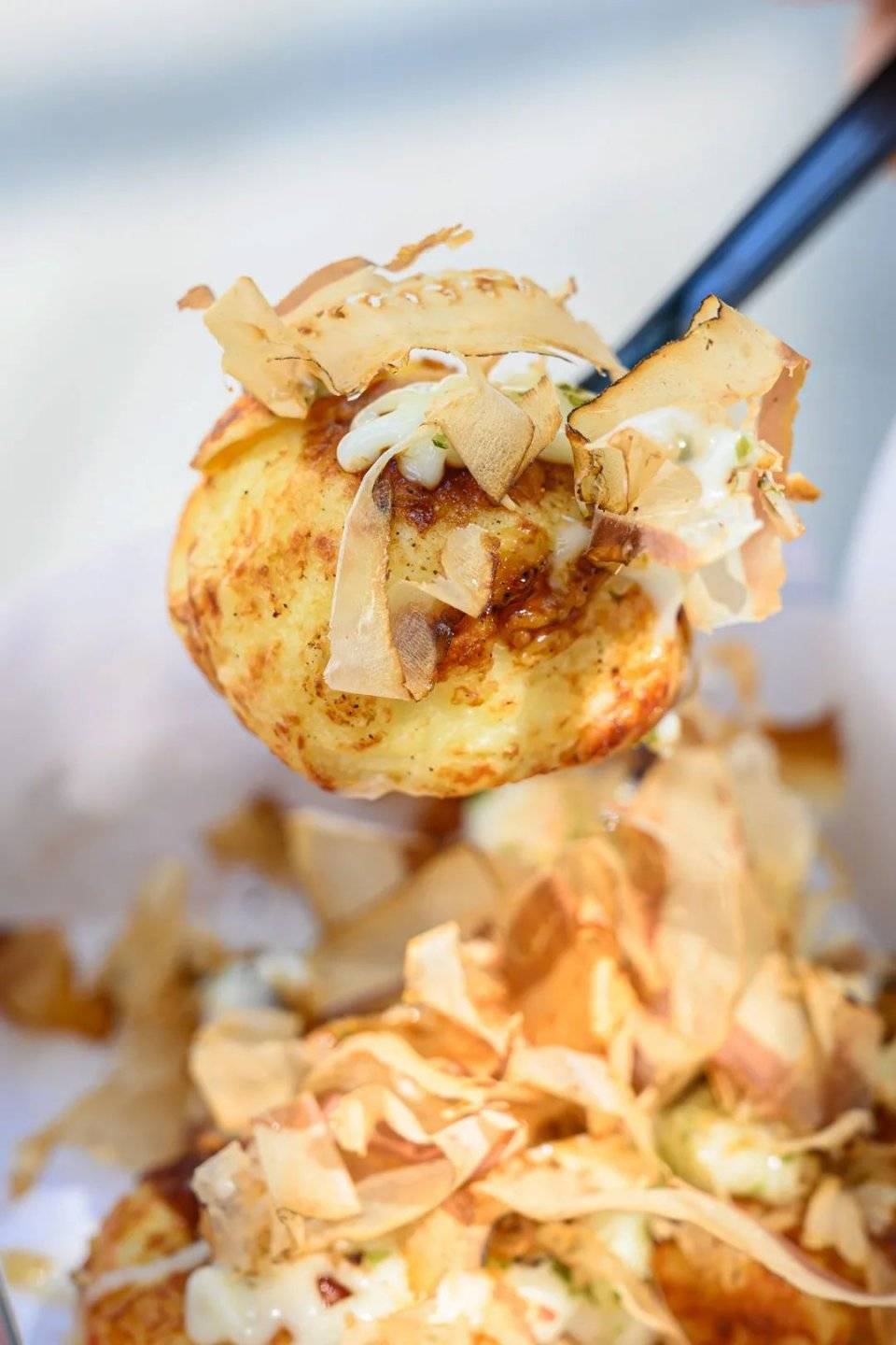 北京路大阪章鱼烧比乒乓球大还会拉丝真的绝了