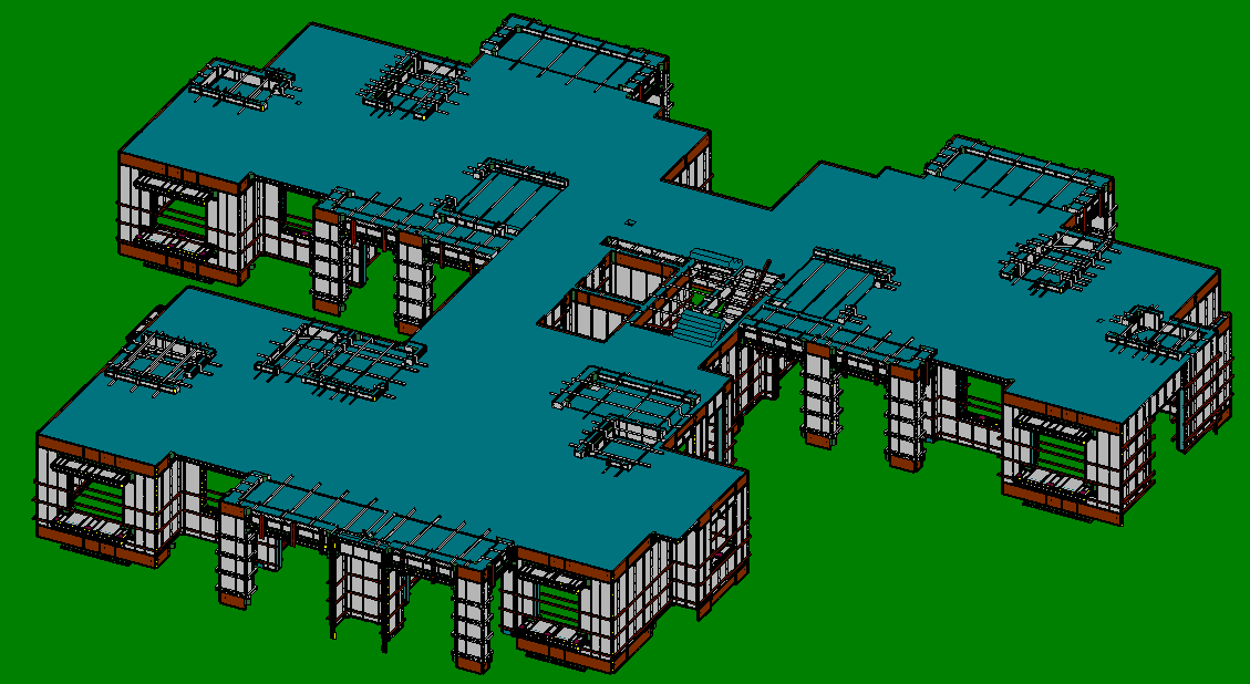 湖南东安学府城项目(一期工程)1号楼铝模设计三维配模,solidworks配模