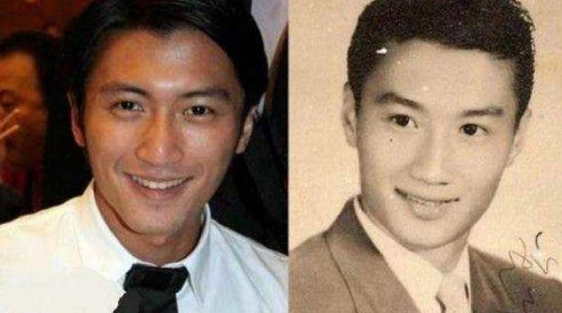 谢霆锋终于赢了84岁谢贤!烫卷毛穿白衬衣,帅过老爸年轻模样