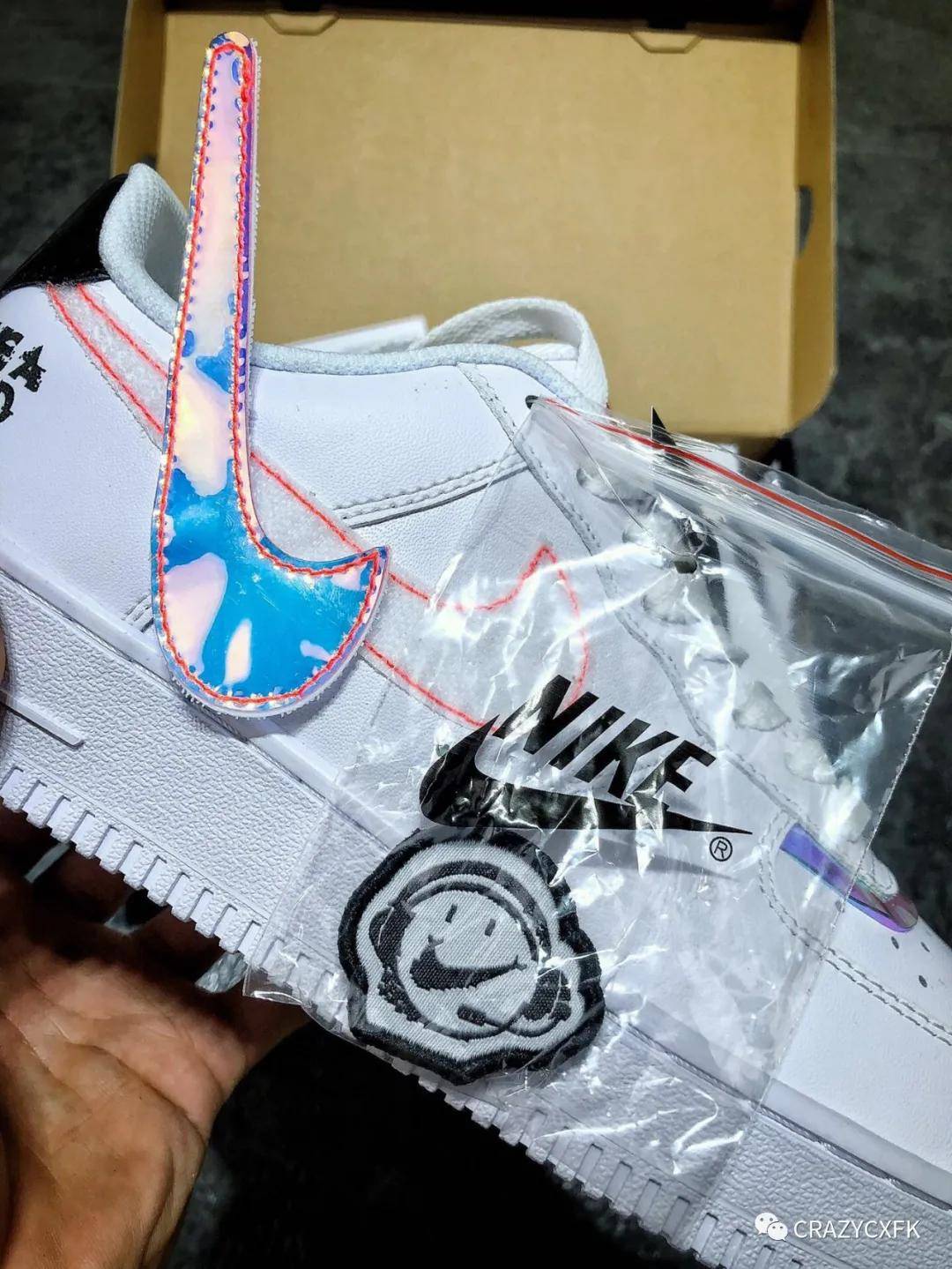 耐克炫彩镭射魔术贴 air force 1 good game lol 英雄联盟 s10 空军