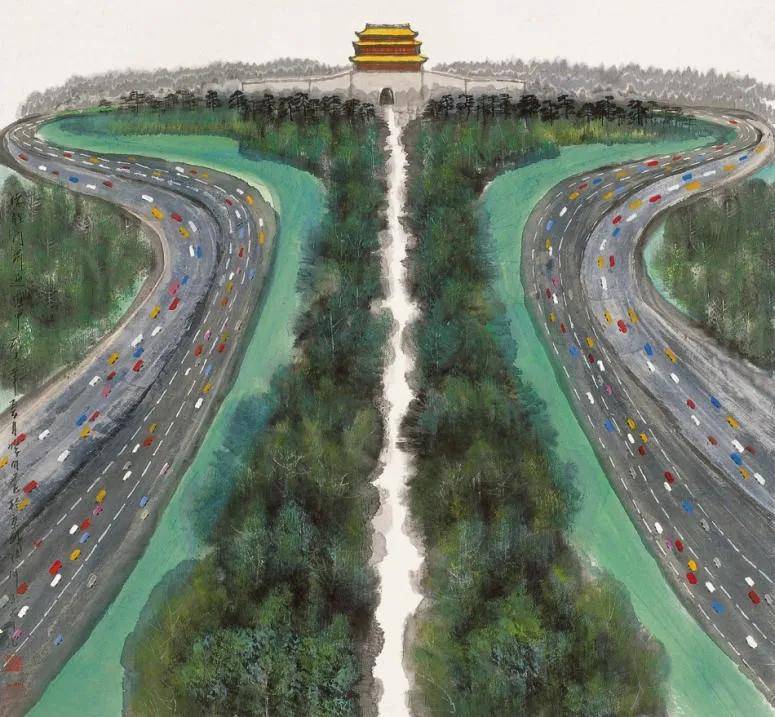 赵准旺笔下的北京城