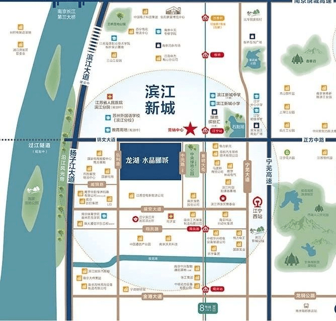 明年就动工江宁滨江喜迎新学校新医院