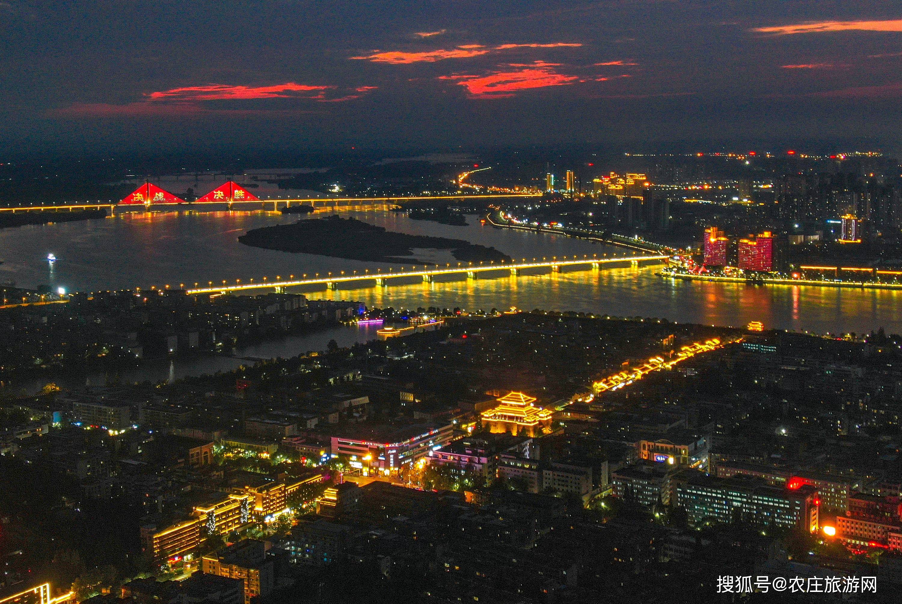 襄阳夜景图片真实图片图片