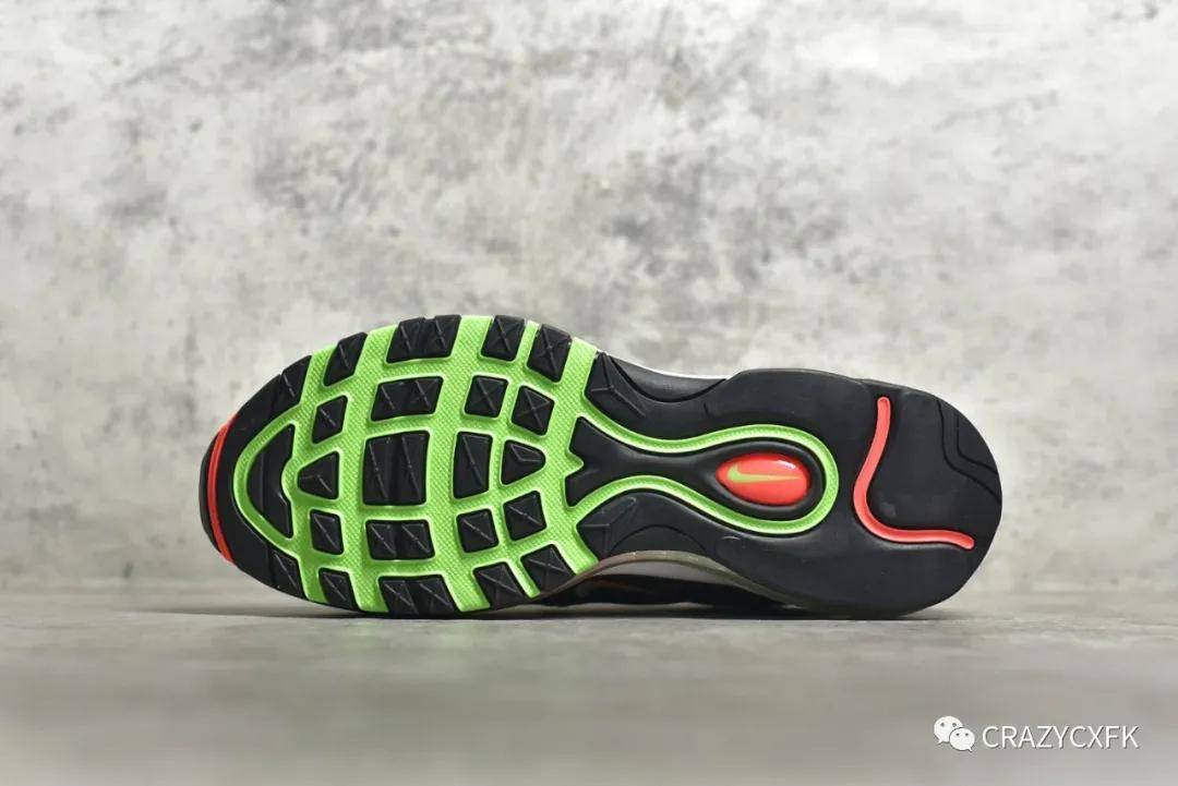 nike wmns air max 97 耐克气垫 worldwide 黑红绿复古运动慢跑鞋 cz5