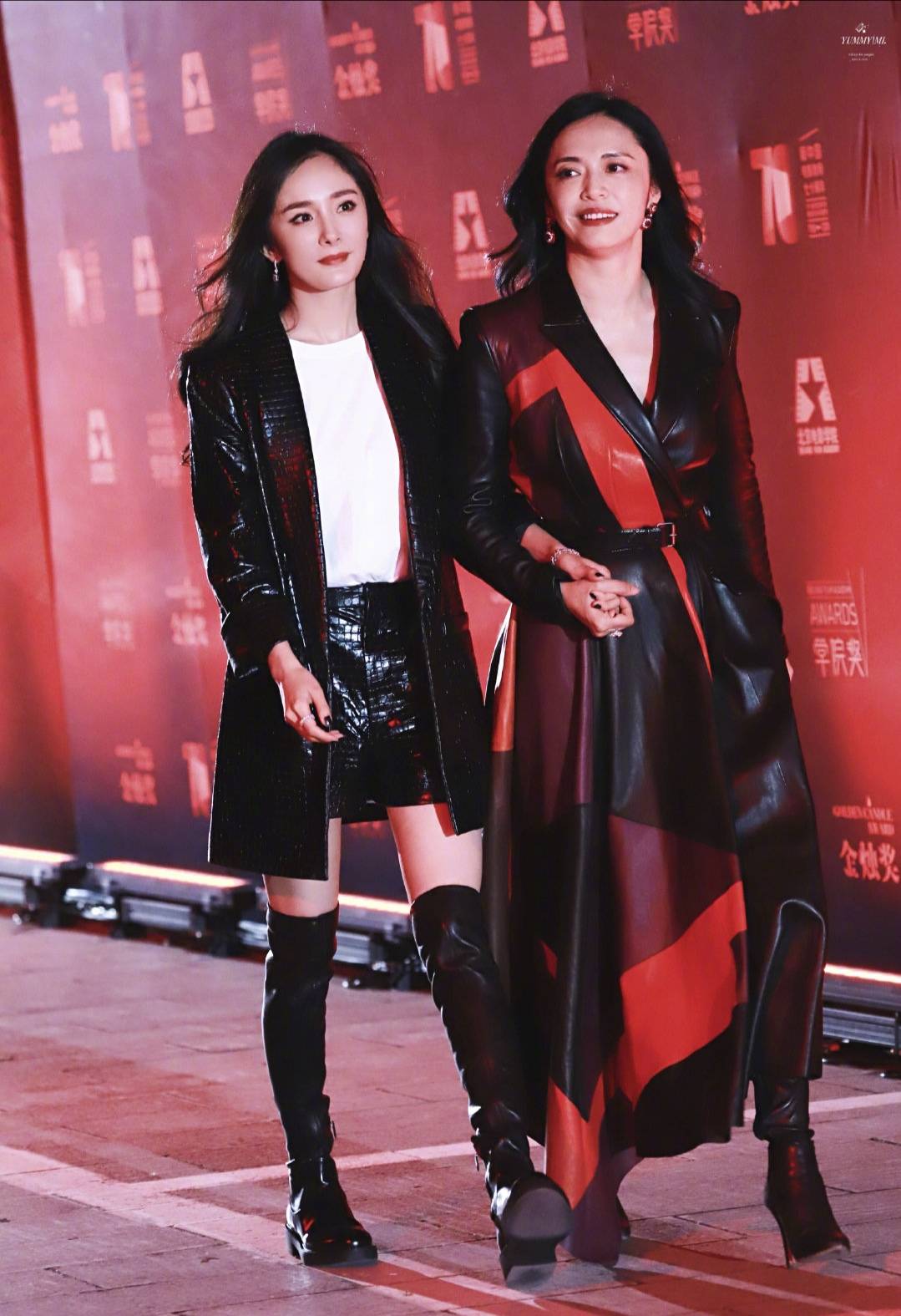 北电校庆群星荟萃!杨幂姚晨黑色姐妹花,历届花旦争相斗艳