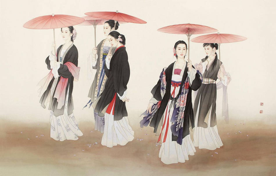 诗画欣赏:诗经——国风郑风溱洧