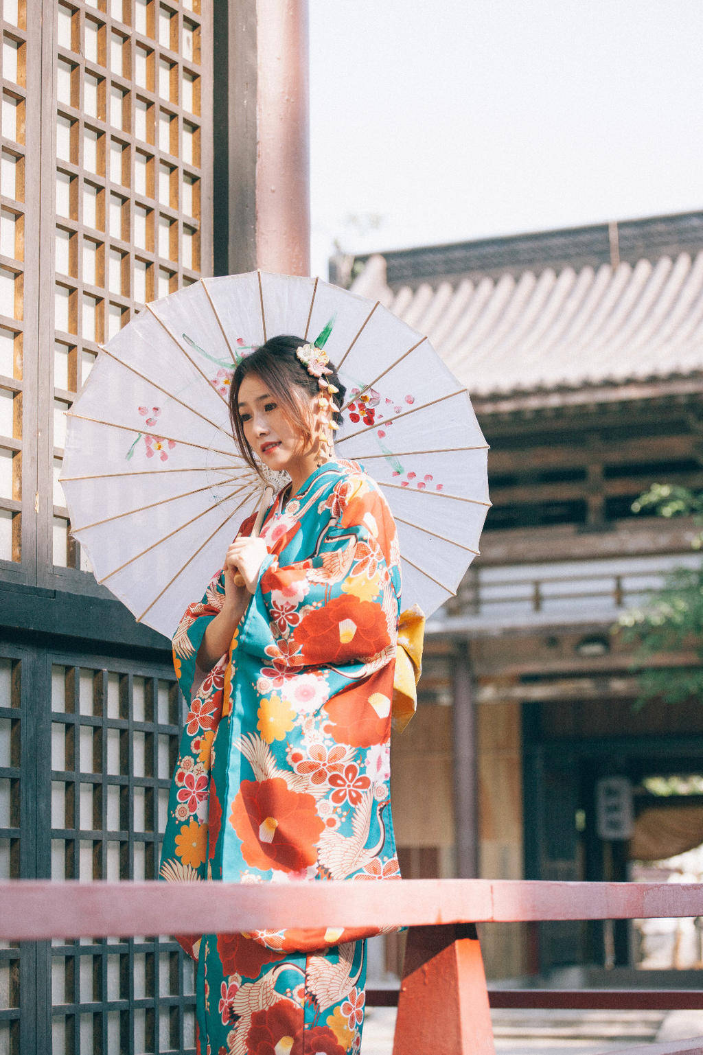 人像摄影组图和服写真拍摄