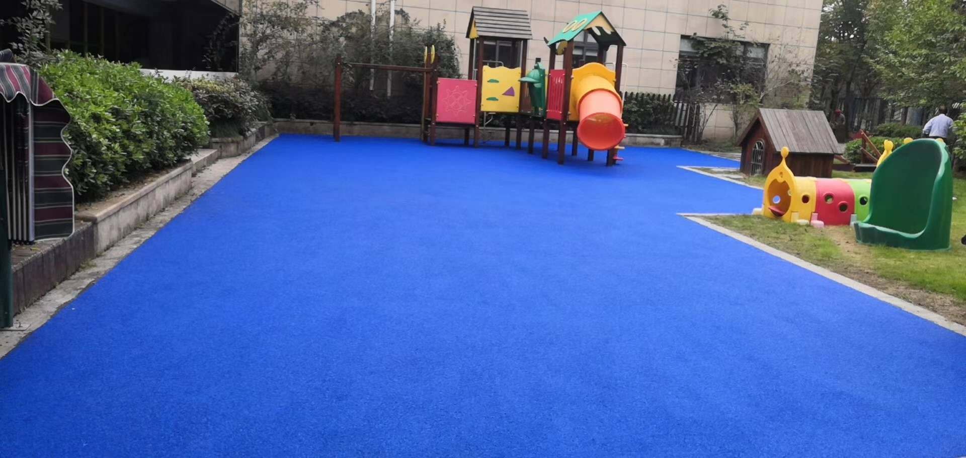 上海小区健身广场塑胶地坪