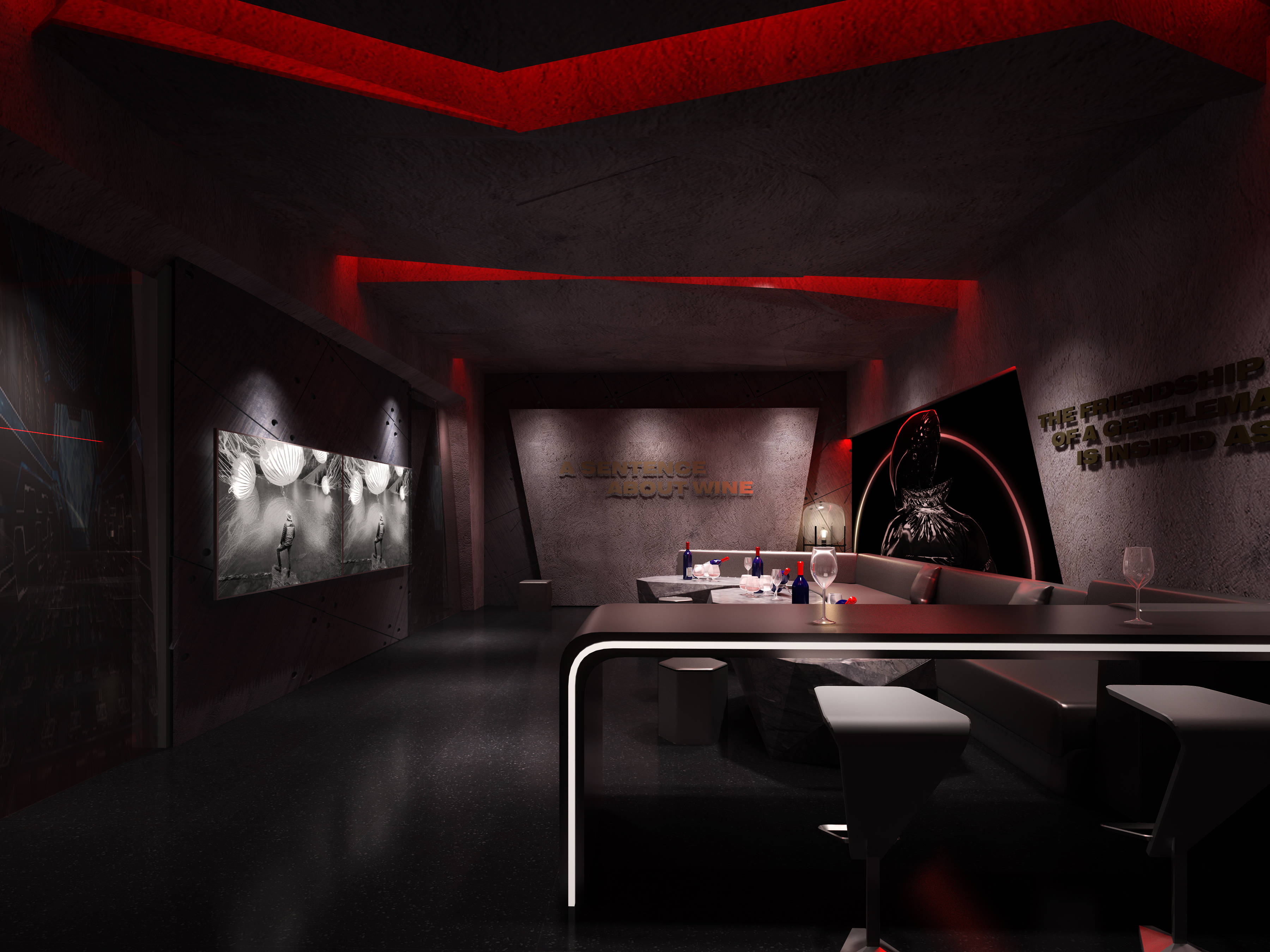 1200平酒吧装修案例 铜仁c3酒吧设计效果图