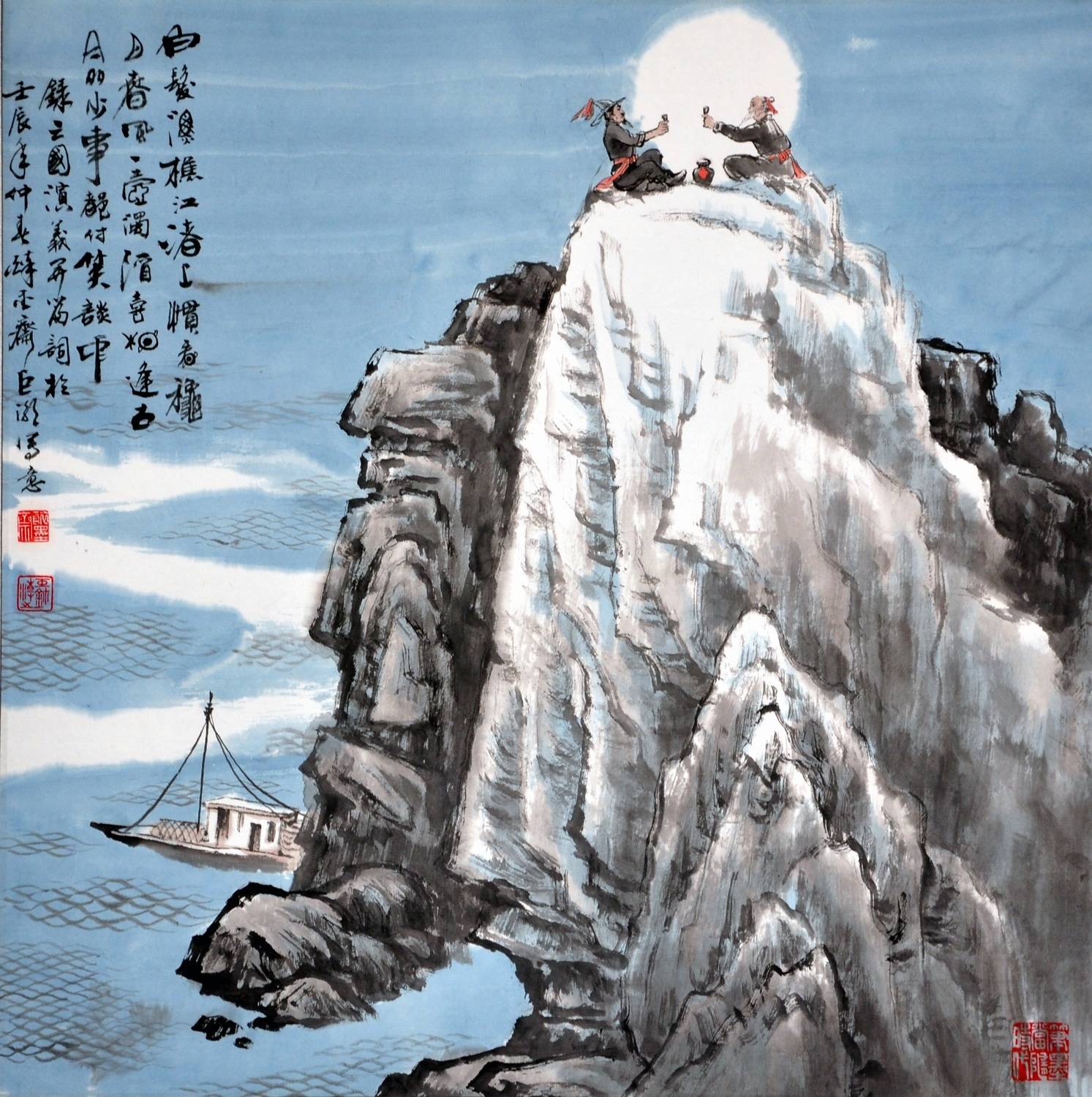 人民美术家--著名画家巨潮山水作品_中央国家机关