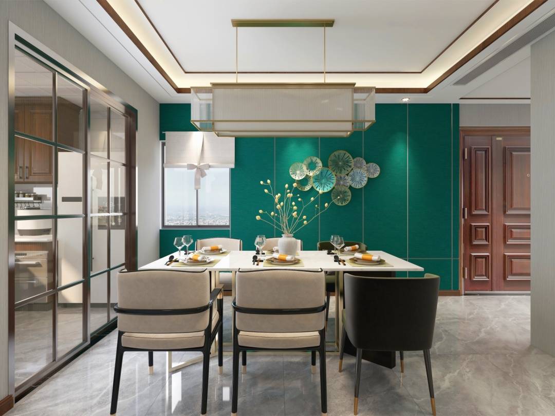 【天衣无缝热烫墙布】高级孔雀绿·颜值爆表,标记轻奢生活