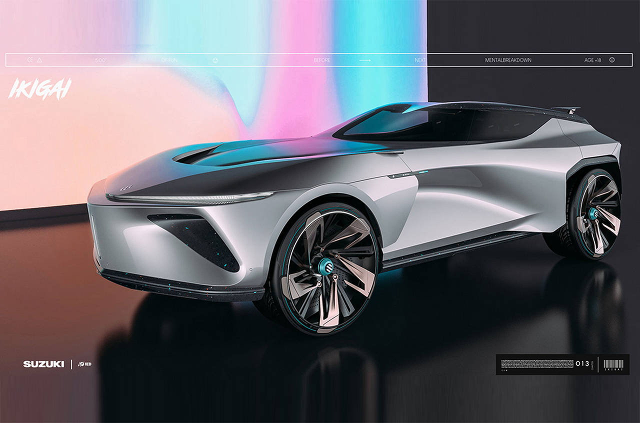铃木ikigai概念车效果图发布未来感非常强采用类似猎装车的设计风格