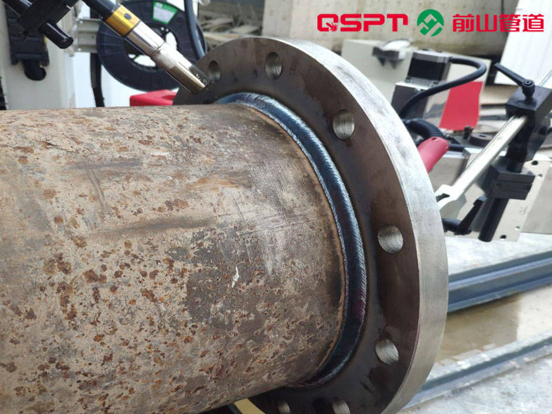 管道自动焊机的焊接工艺_法兰