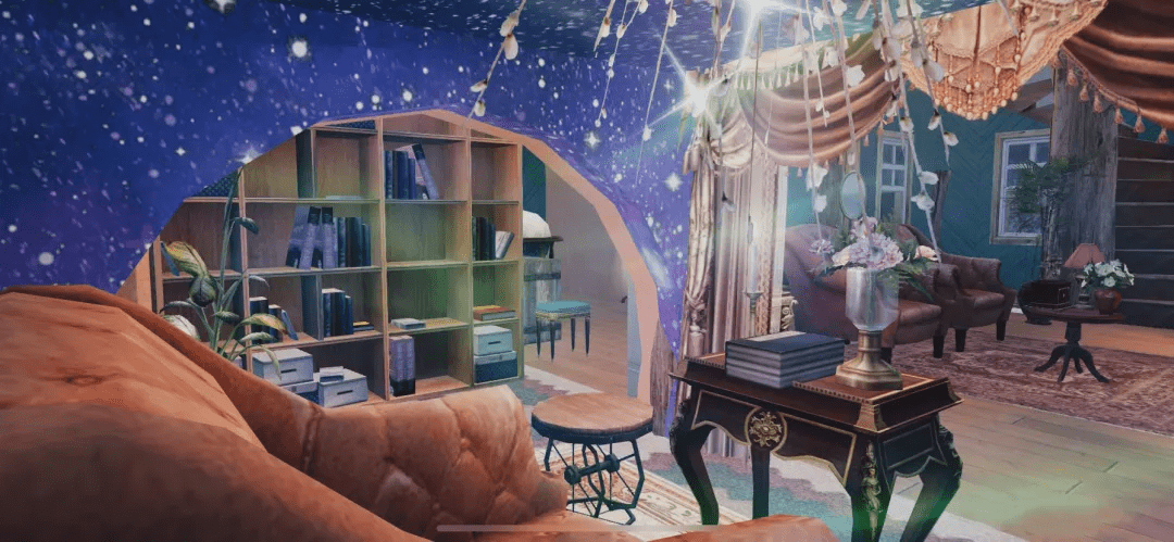 着小屋,带着强烈的好奇心进入,便能看见充满异域风的会客厅和占卜室