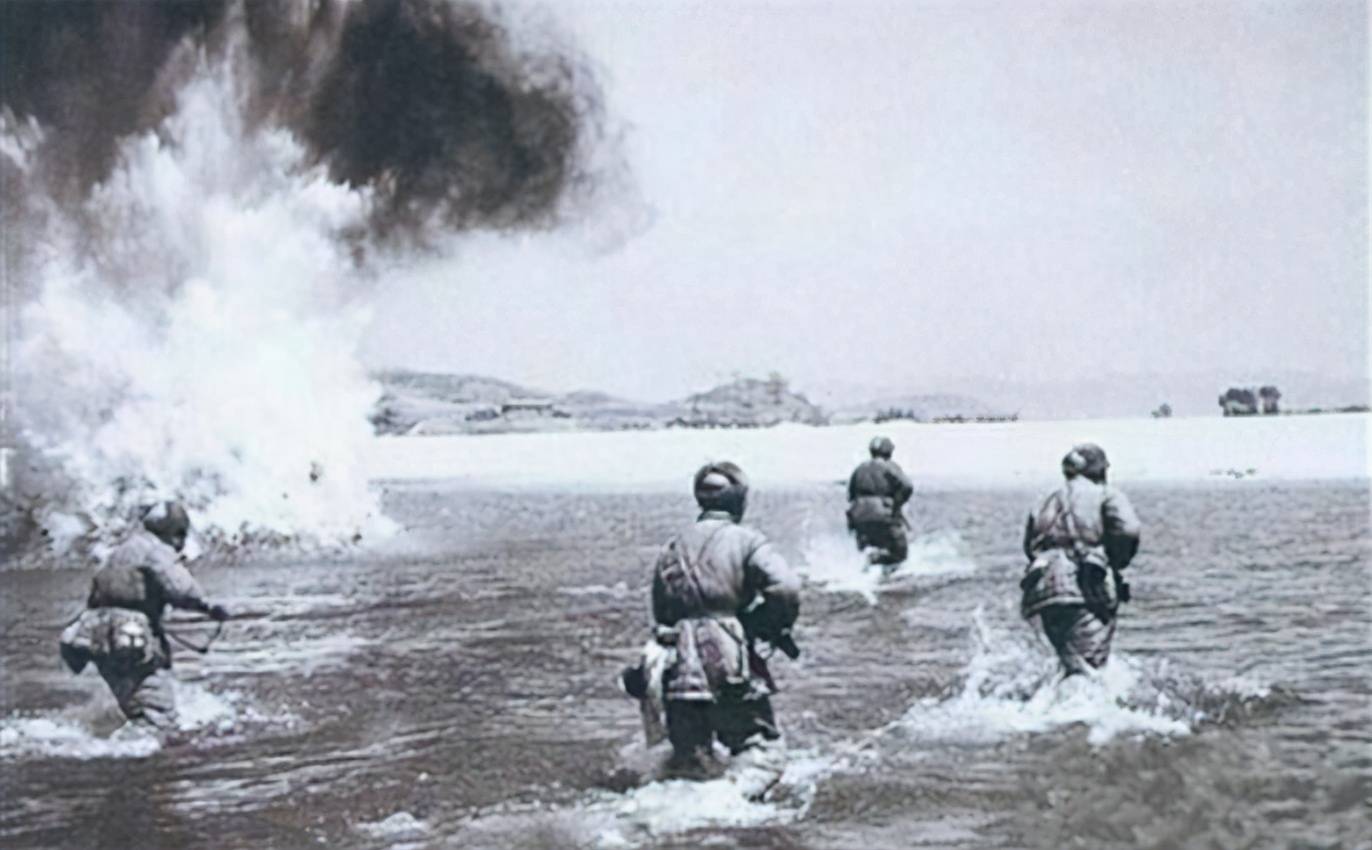 渡江战役的照片图片