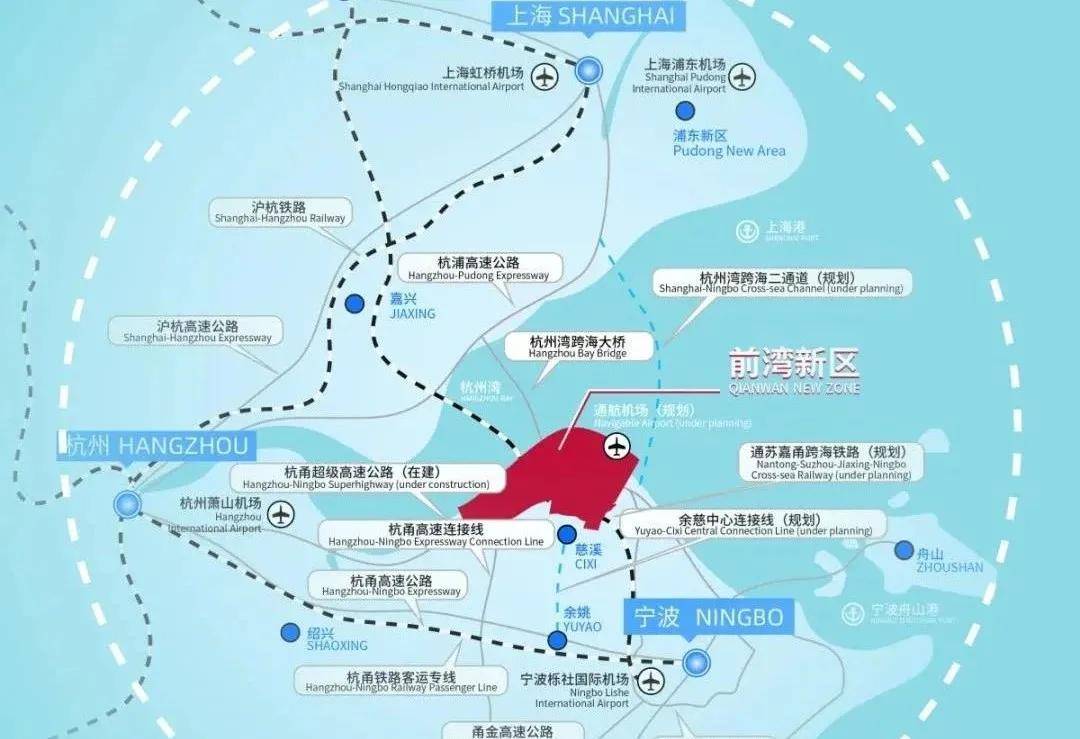 是杭州湾南岸腹地范围2000平方公里的核心和领头羊,是上海,杭州,宁波