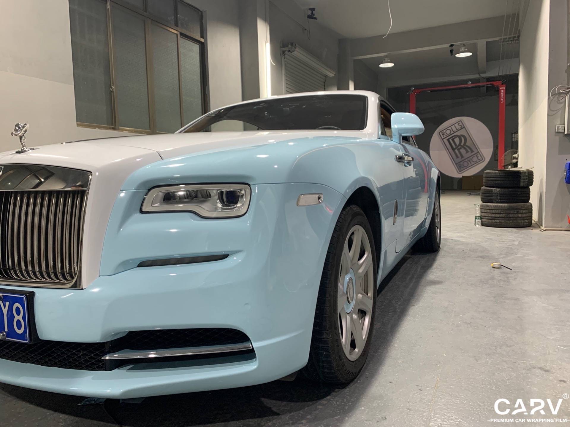 劳斯莱斯魅影 冰川蓝pet高光白pet_手机搜狐网