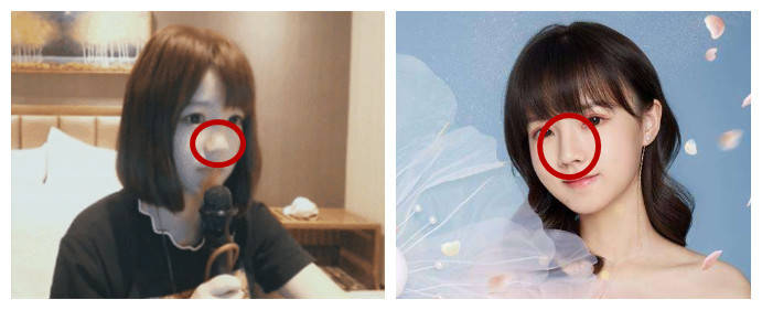 原创新晋千万网红远古照曝光,鼻子整容痕迹明显,网红全靠科技?