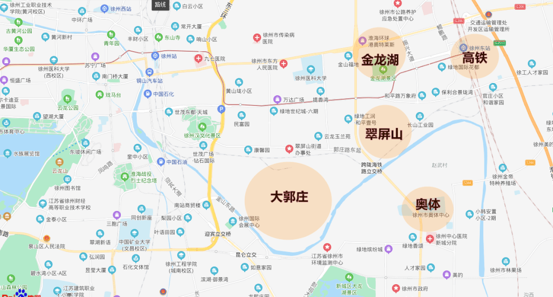 徐州翠屏山地块规划图图片