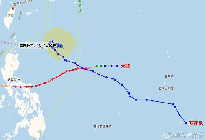 台风"艾莎尼"升级!最低气温18°c