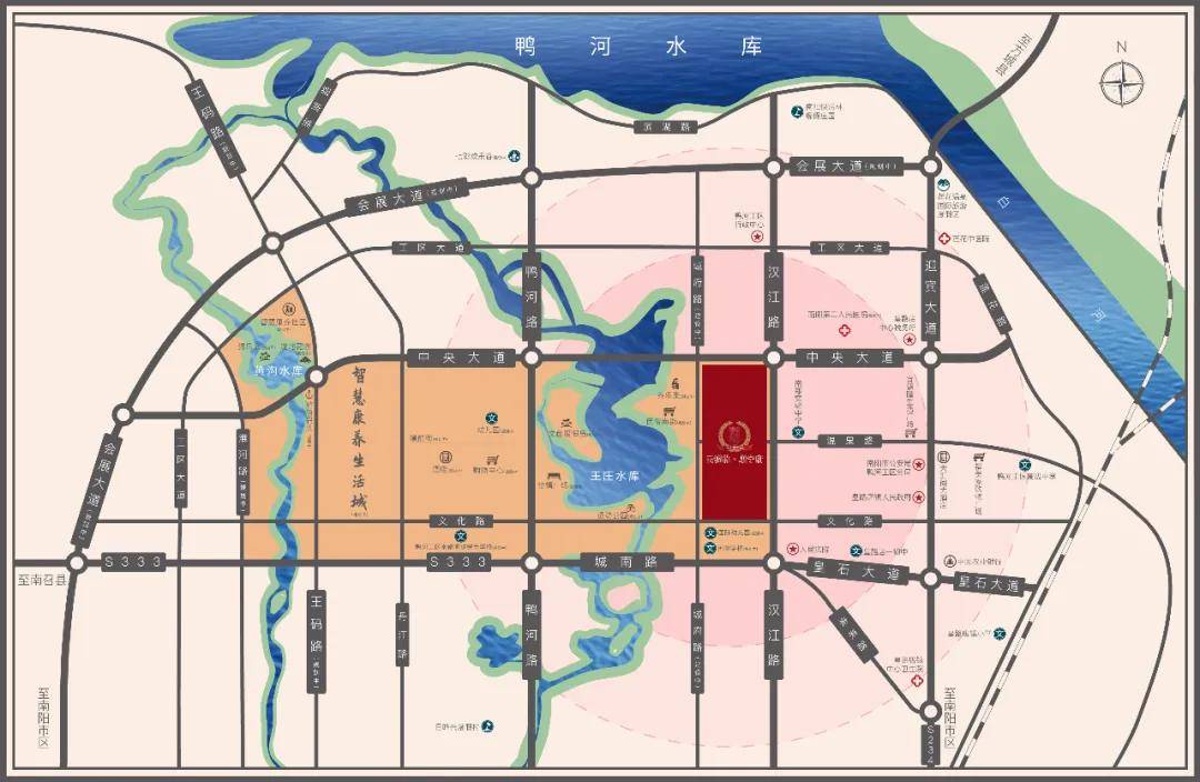 鸭河工区地图图片