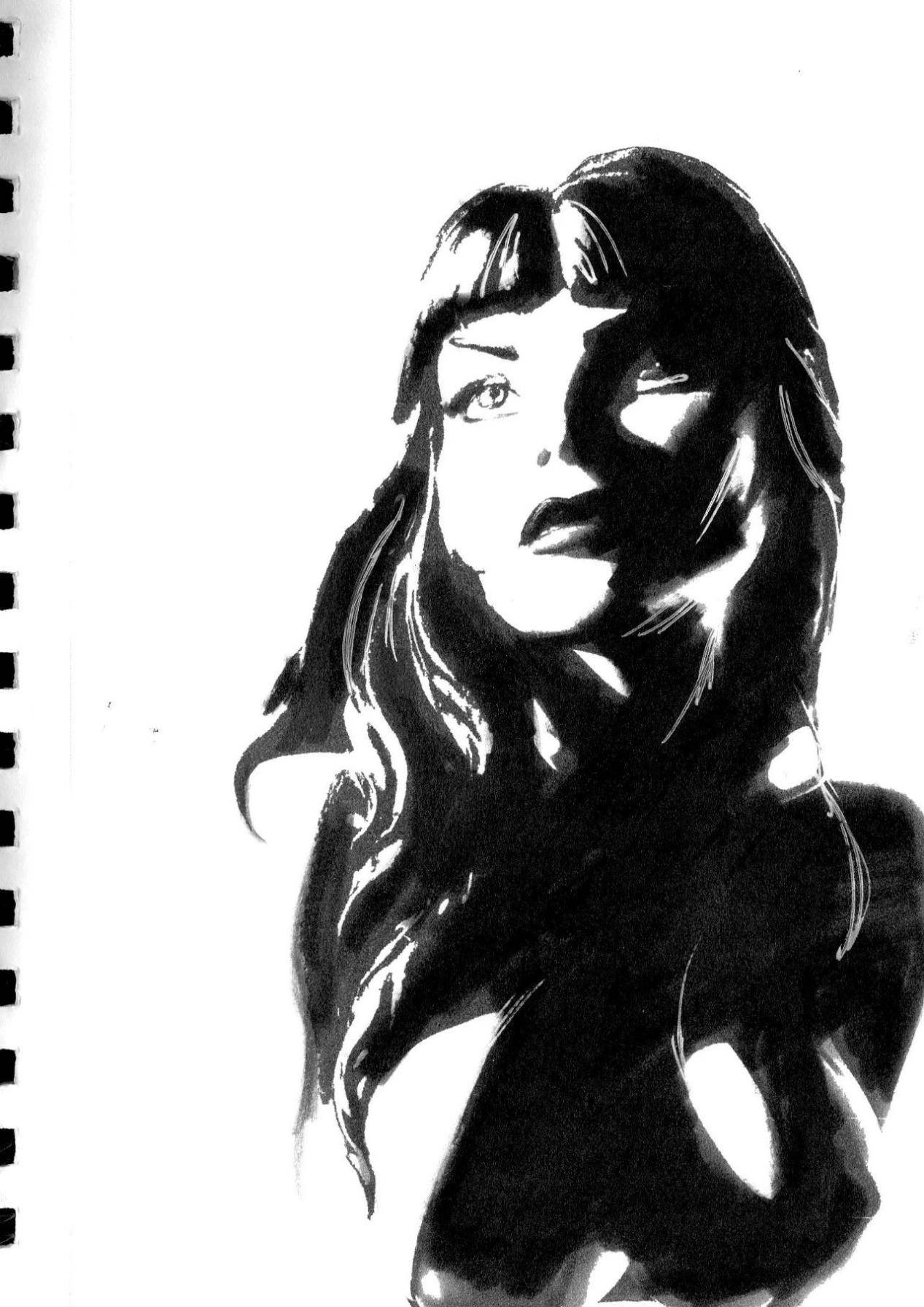 这位大神笔下的手绘作品实在是太炫酷了,超级英雄黑白插画作品!