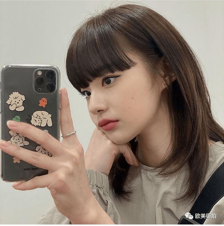女生刘海发型图片2020图片