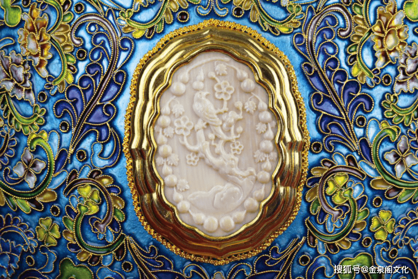 银胎掐丝珐琅中华复兴五福瓶王树文米振雄联袂创作 纪念紫禁城建成600