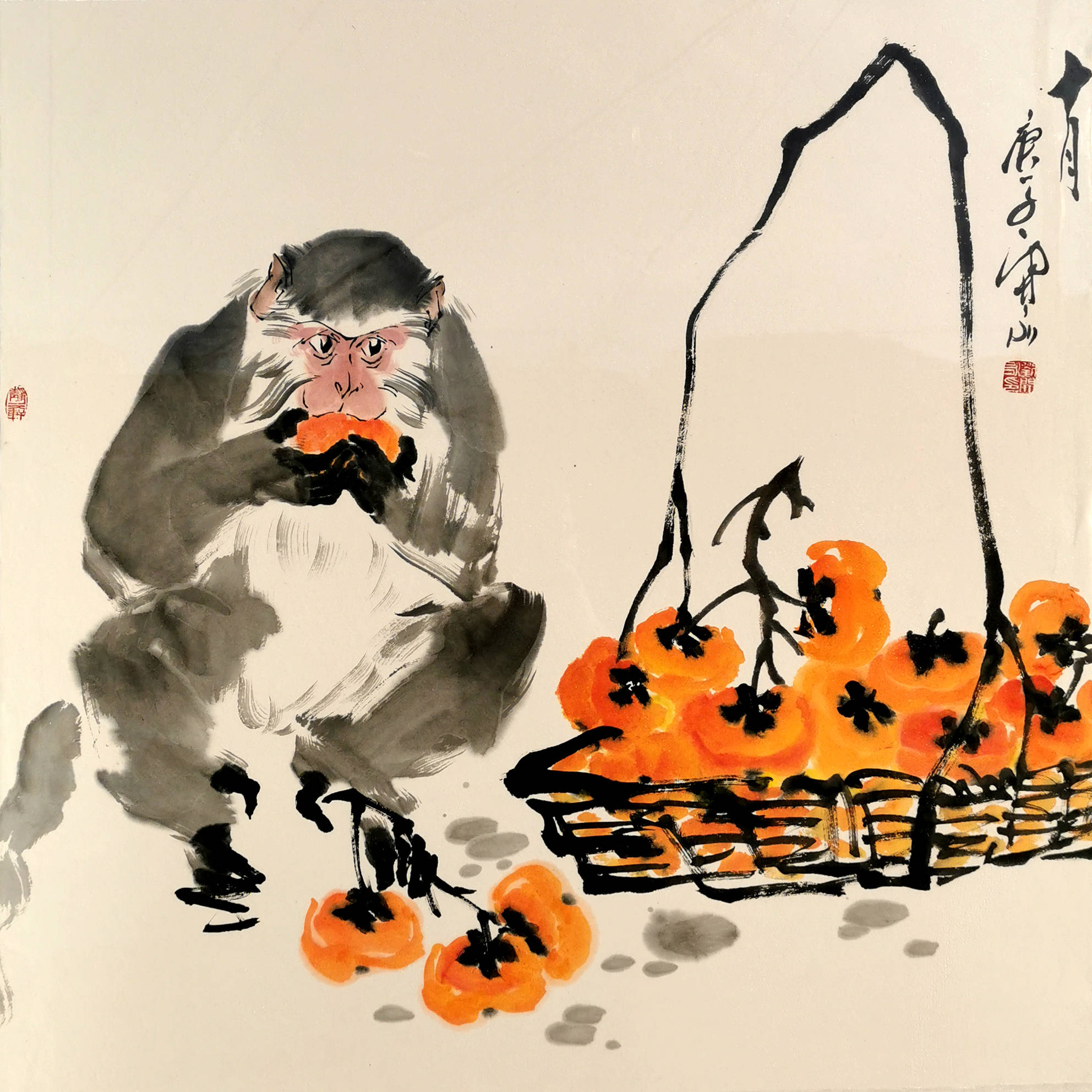 灵猴听经刘开永中国猴画艺术作品展即将在云谷艺术馆开幕