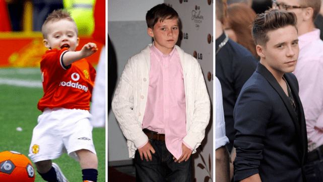 小时候的布鲁克林任谁看了都是要萌化芳心的,完美继承了贝克汉姆与