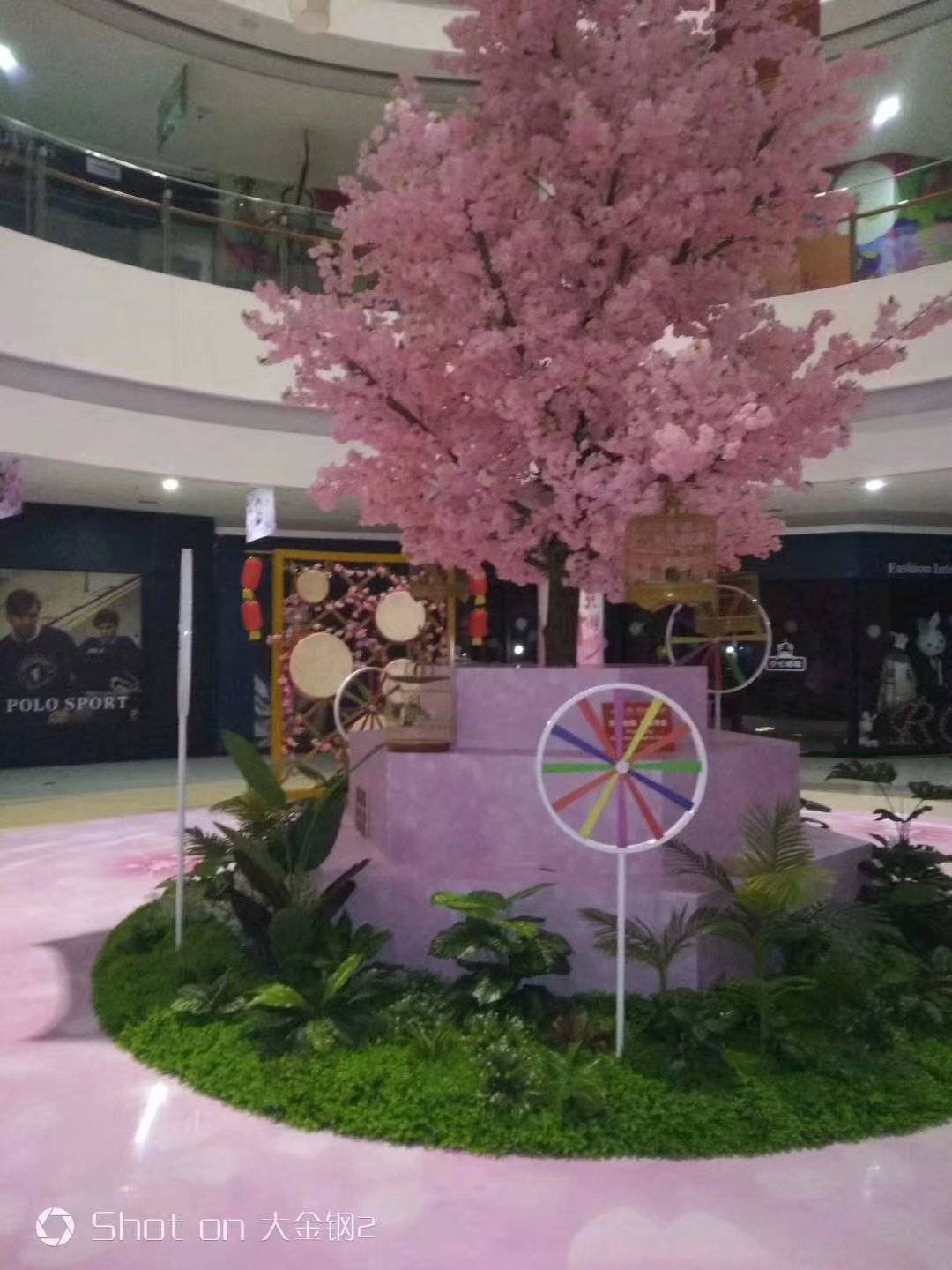 仿真桃花树安装施工厂家_装饰