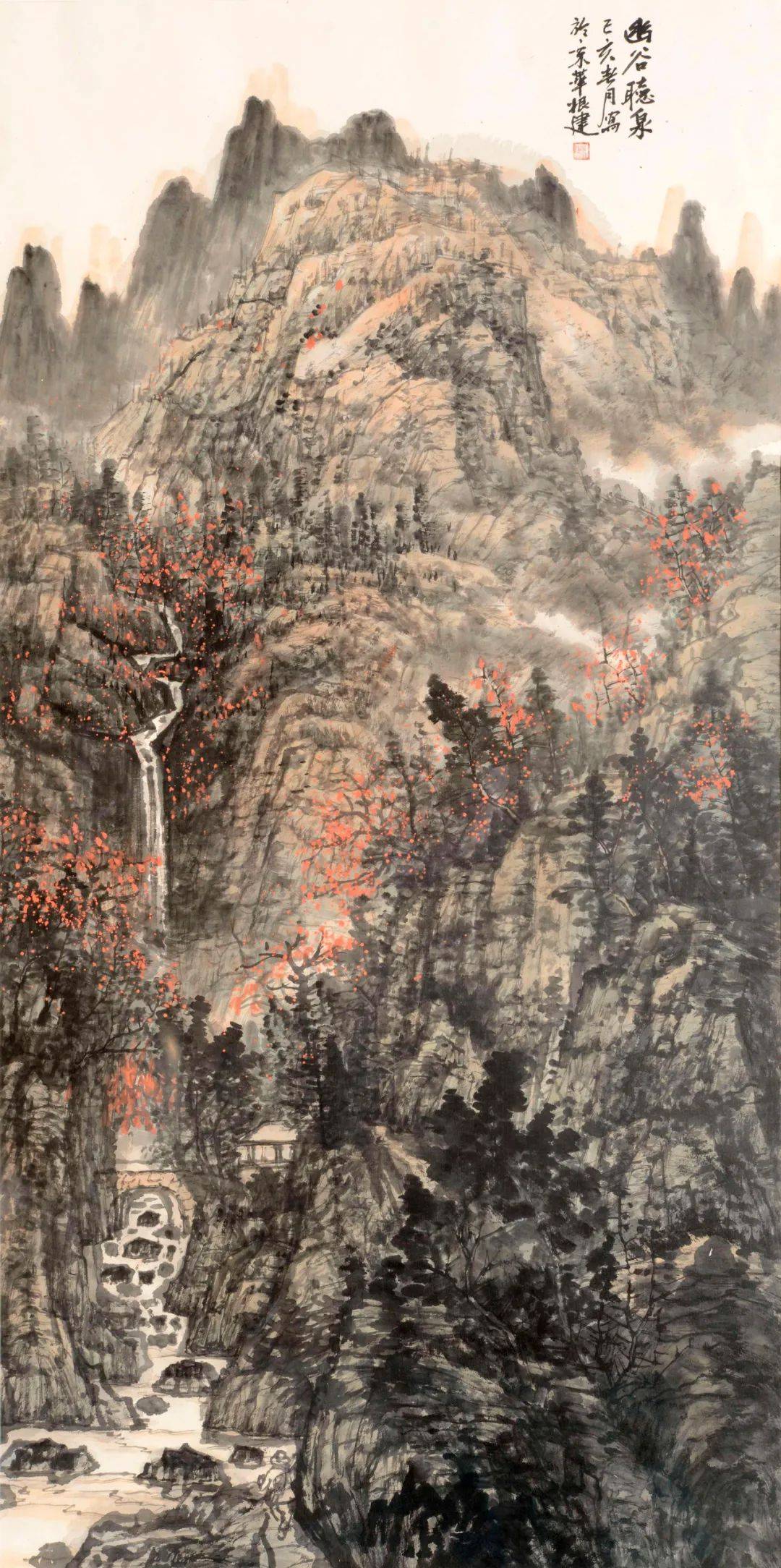 写意山水画家曹根建远观气势磅礴细品笔法婉约